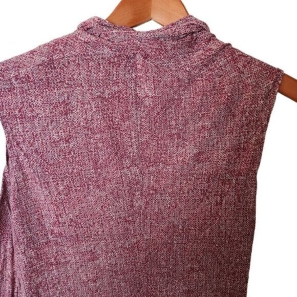 Cabi‎ Raspberry Knit Print V Neck Business Tee Top size M Medium - Picture 11 of 12